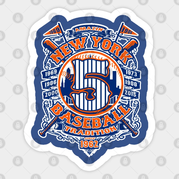 New York Mets David Wright #5 Sticker by ATOMIC PASSION